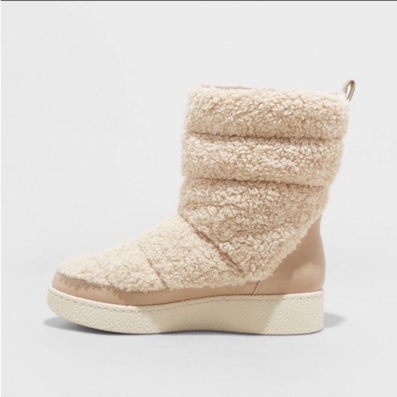 A new day Bertie Winter Boots Taupe 7 NWT - Picture 2 of 8